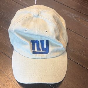 NFL NY Giants Beige and Blue Cap